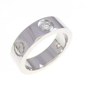 CARTIER Silver Diamond Love Ring